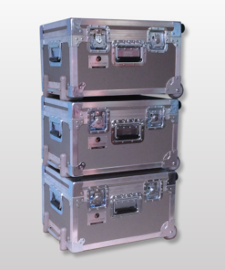 Custom ATA Shipping Cases with Tilt Wheels And Pull Out Handle