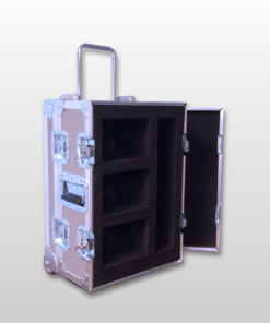 Custom Trade Show Shipping Case w/Tilt Wheels and Extension handle