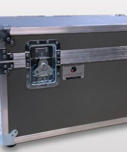 Heavy duty case with tilt wheels and pull out handle