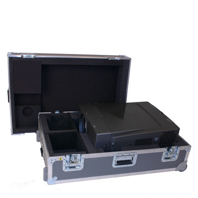Projector case with Tilt Wheels and Extension Handle, – Example A Projector case with wheels and handle