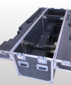 closed trunk case with custom interior and hinged lids